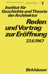 Archiv des Instituts für Geschichte und Theorie der Architektur