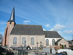 L'église de Sailly-Flibeaucourt.