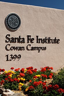 The institute's main gate Santa Fe Institute.jpg