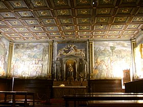 Intérieur de la Scuola del Santo, la sala delle adunanze.