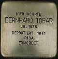 Stolperstein für Bernhard Tobar (Kyffhäuserstraße 7)