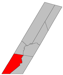 Location within Sunbury County, New Brunswick