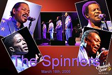 Plakat für ein Konzert der Spinners (2006)