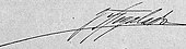 signature de Tomás Regalado (Salvador)