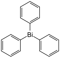 Strukturformel von Triphenylbismutan