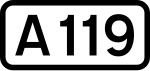 A119 road shield