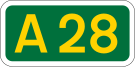 A28 road shield