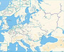 UNECE European Waterways Map