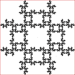 A point inside a square repeatedly jumps half of the distance towards a randomly chosen vertex, but the currently chosen vertex cannot be the same as the previously chosen vertex.