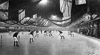 Janvier 2018 Un match de hockey à la patinoire Victoria en 1893