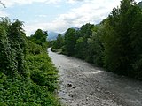 La Gresse depuis le centre-ville de Vif.