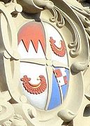 Wappen des Fürstbischofs Philipp Adolf von Ehrenberg an der Würzburger Neubaukirche