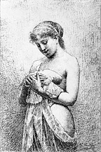 Jeune fille à la colombe (Salon de 1886), localisation inconnue.
