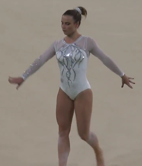 Ana Derek nas Olimíadas do Rio, em 2016.