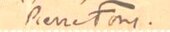 Signature de Pierre Fons