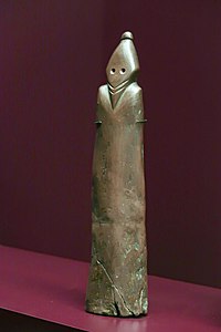 Homme barbu. Grauwacke, H. 31,5 cm Haute Égypte. Musée des Confluences