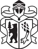 Uma versão altamente estilizada do brasão combinado Berenberg / Gossler, usado como logotipo pelo Berenberg Bank
