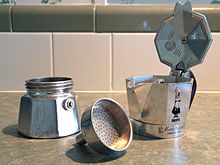 Composants de la cafetière Moka de Bialetti