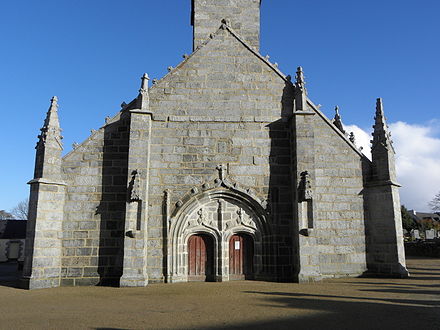 The western side of the church