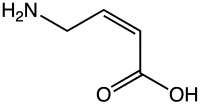 Strukturformel der (Z)-4-Amino-2-butensäure