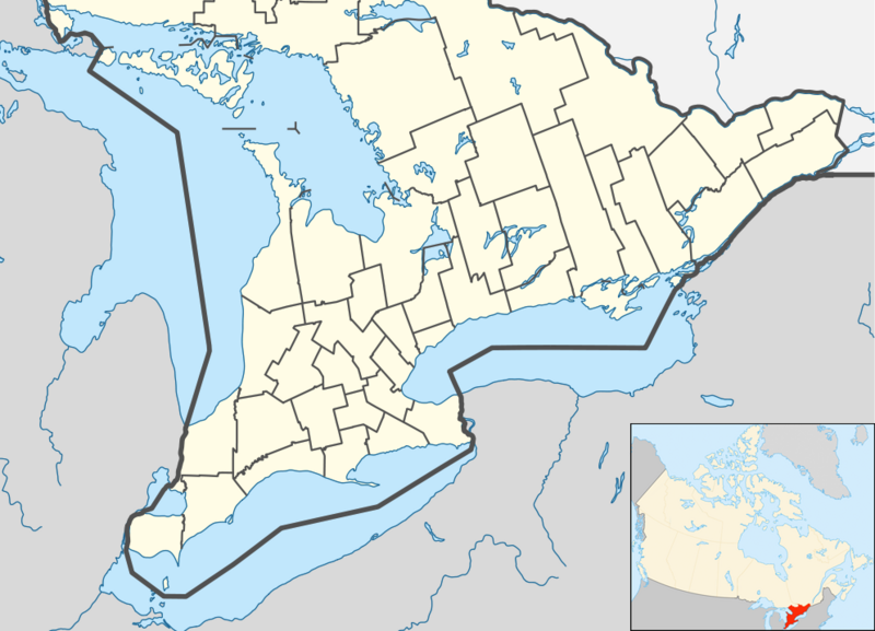 Coppercanuck/League1 Ontario Location Map is located in Southern Ontario