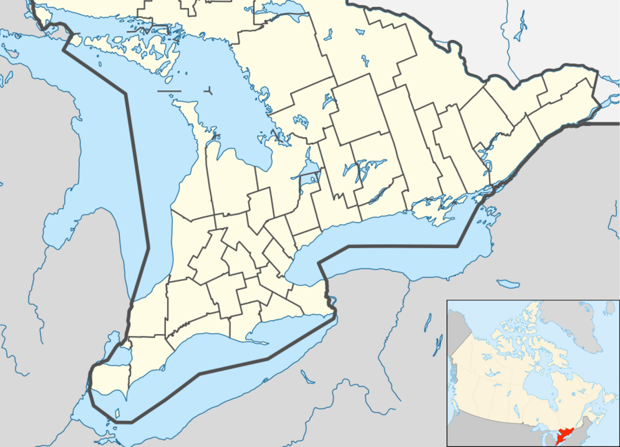 2013–14 WOAA Senior League season is located in Southern Ontario