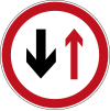 Give way to oncoming traffic