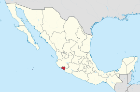 Poziția localității Colima
