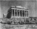 Het Parthenon op een foto van rond 1900