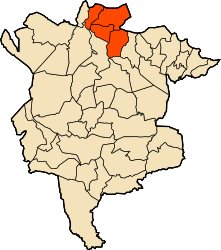 Distretto di Hammam Dhalaa – Mappa