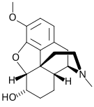 Chemical structure of α-hydrocodol (dihydrocodeine).