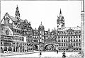 Architekturzeichnung zur Rathauserweiterung, 1900