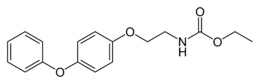 Skeletal formula of fenoxycarb