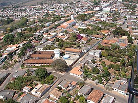 Vista área parcial da cidade