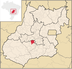 Location in Goiás  state