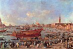 Il Doge sul Bucintoro si dirige verso San Nicolò di Lido, di Francesco Guardi