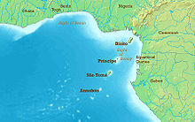 המפה של מפרץ גינאה המציגה את מפרץ בנין