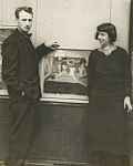 Hannah Ryggen og ektemannen Hans, fotografert ca. 1935–1940