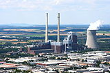Kraftwerk Heilbronn, das von vielen Stellen im nördlichen Baden-Württemberg zu sehen ist.