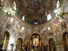 San Antonio de los alemanes, con los frescos de Luca Giordano.