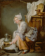 グルーズ『洗濯女』(1761年)