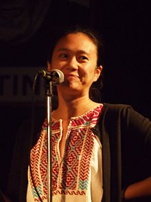 Jennifer Chang at Busboys and Poets in Washington, D.C., 2014