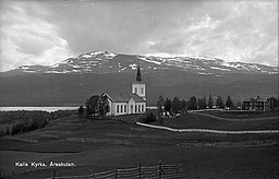 Kalls kyrka på avstånd