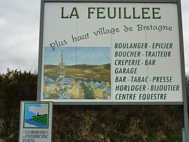 La Feuillée, the highest village in Brittany
