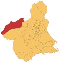 Location in Murcia