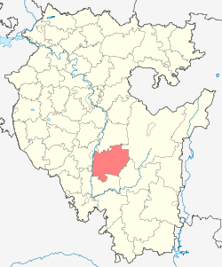 Location of Ishimbaysky District in the Republic of Bashkortostan