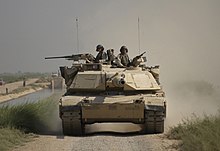 An M1A1 conducts reconnaissance in Iraq, September 2004. M1A1.jpg