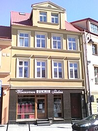 Main elevation on the square