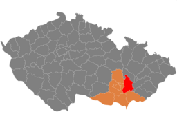 Situo de distrikto en Sudmoravia regiono