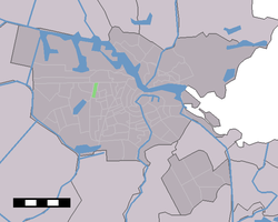 Lage des Stadtviertels Kolenkitbuurt in Amsterdam